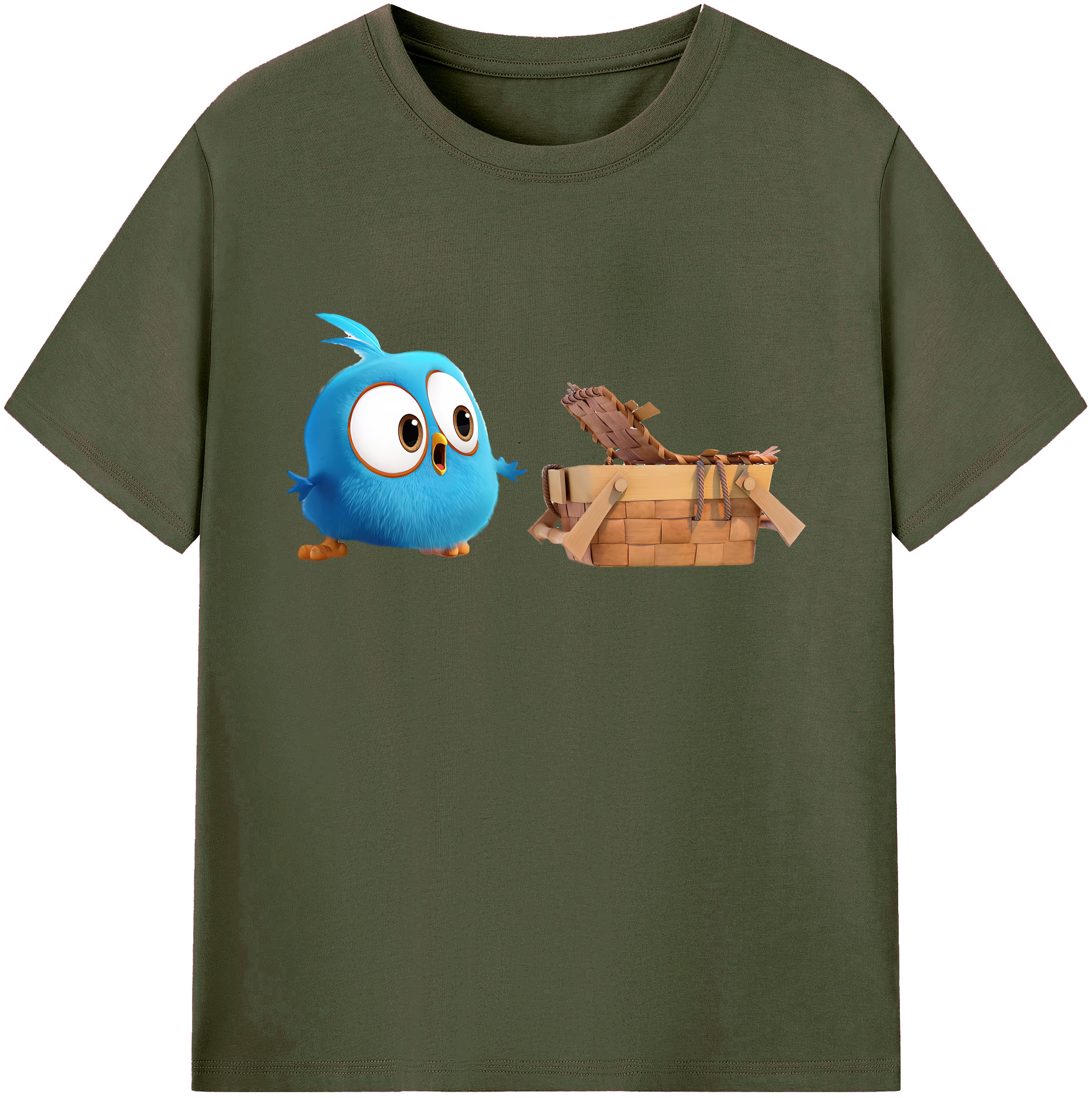 （画像用） Angry Birds アングリーバード 綿100％ メンズ半袖Tシャツ｜肌触りやわらか＆通気性